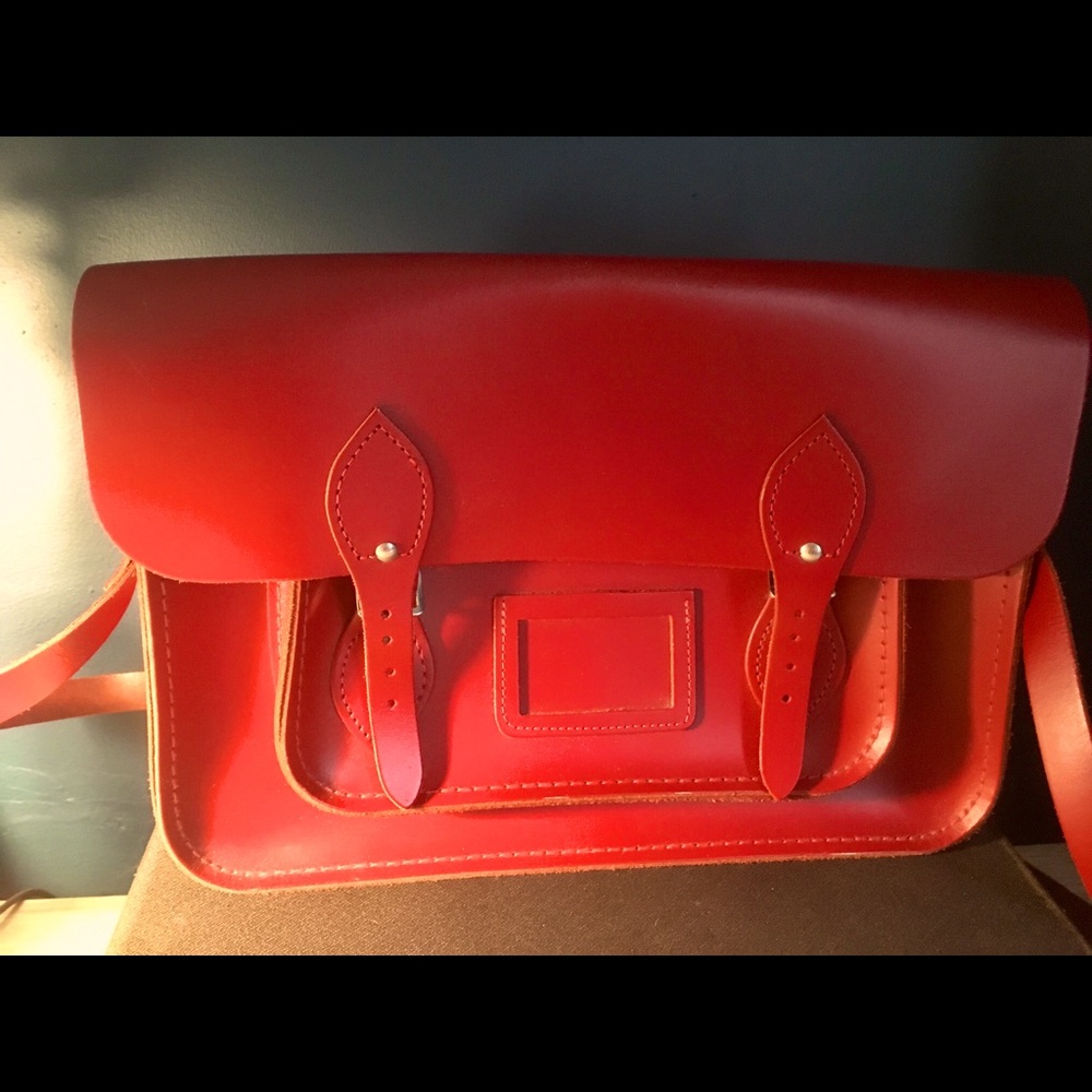 Red Crossbody Satchel
